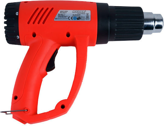 Raider RD-HG12 Пистолет за горещ въздух 2000W с регулиране на температурата до 600°C
