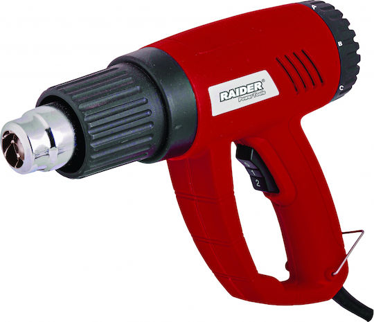 Raider RD-HG12 Пистолет за горещ въздух 2000W с регулиране на температурата до 600°C