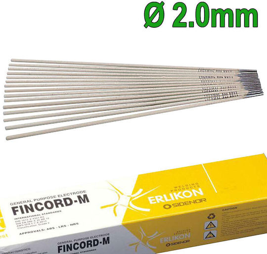 Erlikon Ηλεκτρόδια Finkord M 2mm 1kg 1τμχ 502201