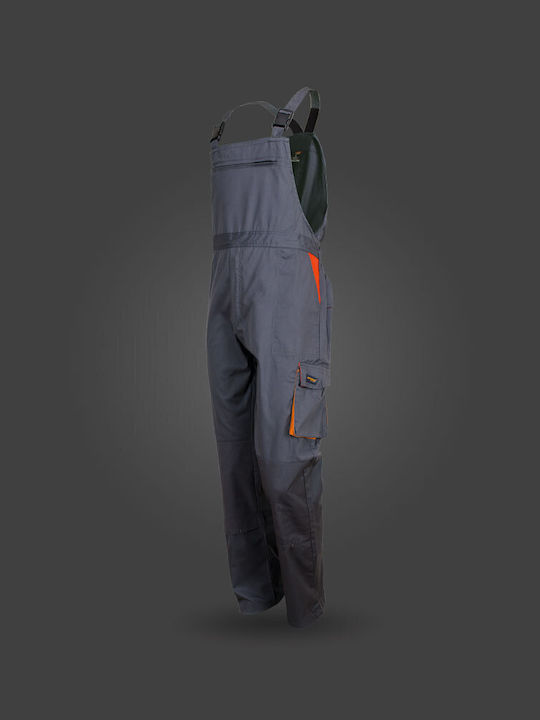 Galaxy Work Coveralls Dungarees Cotton Gray