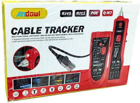 Andowl Q-W7 Tester Καλωδίων Δικτύου RJ45 / RJ11 / BNC