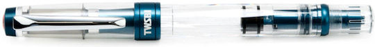 Twsbi Diamond Писалка Medium 1.1mm Синя от Алуминий с Синьо Мастило