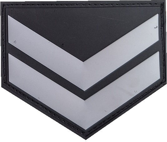 Überlebende 3D Polizei Arm Klettverschluss Abzeichen Paar nicht-ermittelnde Sergeantstreifen 05-Marineblau