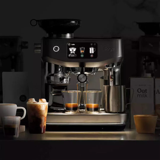 Sage Oracle Jet Czarny Επαγγελματική Μηχανή Espresso με 1 Group