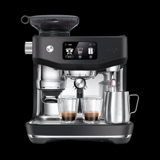 Sage Oracle Jet Czarny Επαγγελματική Μηχανή Espresso με 1 Group