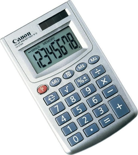 Canon LS270HBl Αριθμομηχανή 8 Ψηφίων σε Ασημί Χρώμα