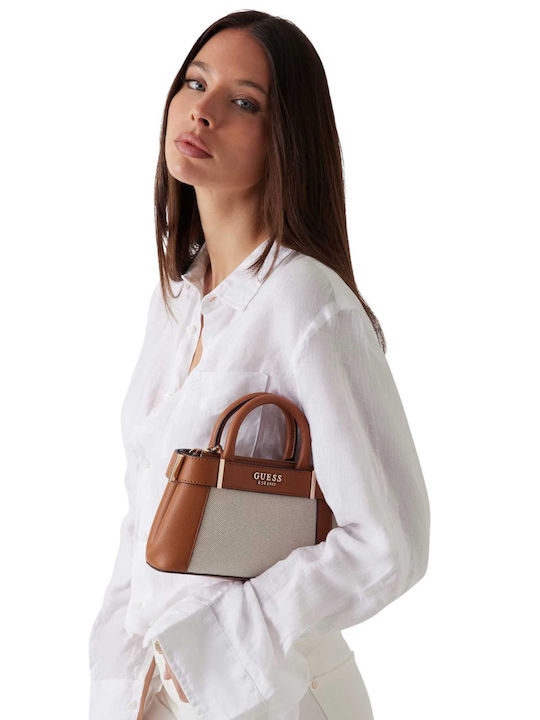 Geantă Satchel De Mână Maro