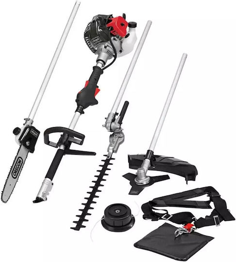 Scheppach MFH5200-4P Garden Multi Tool Gasoline 3 in 1 Chainsaw Lawnmower Hedge Trimmer Attachment