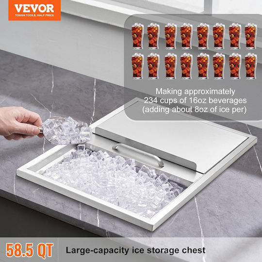 Vevor Aluminum Ice Bucket Container 45.72cm