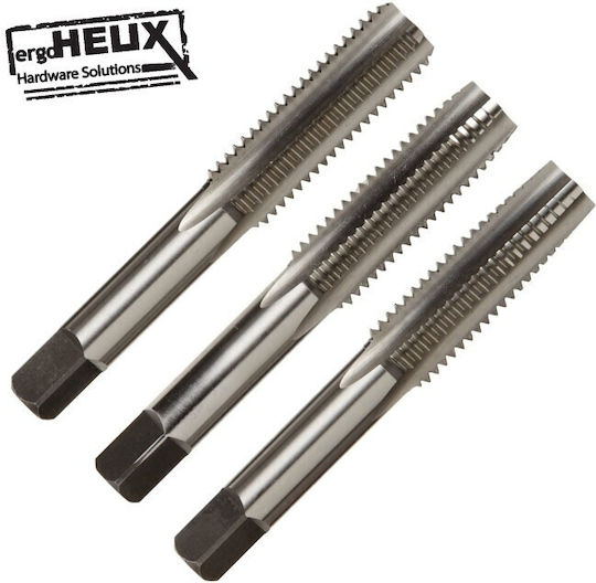 Helix 0100107100 Hand Taps HSS 7x100mm 3pcs