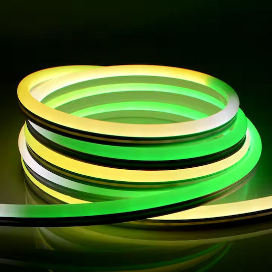 Rixme Waterproof LED Strip USB 5V RGBW Light 5m Neon Flex with Power Supply & Remote Control