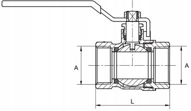 Ball Valve 1.5 Inch Ww Handle Throttle Pn30 Spanish