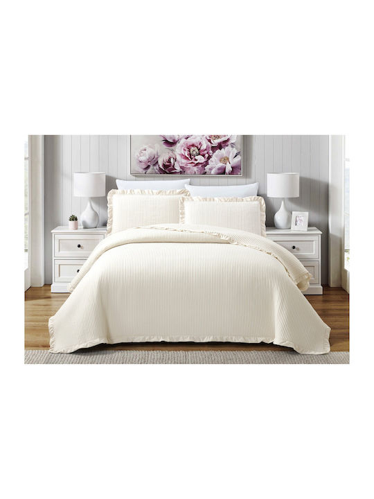 Liolios Home Armony Κουβερλί King Size Cream 260x240cm