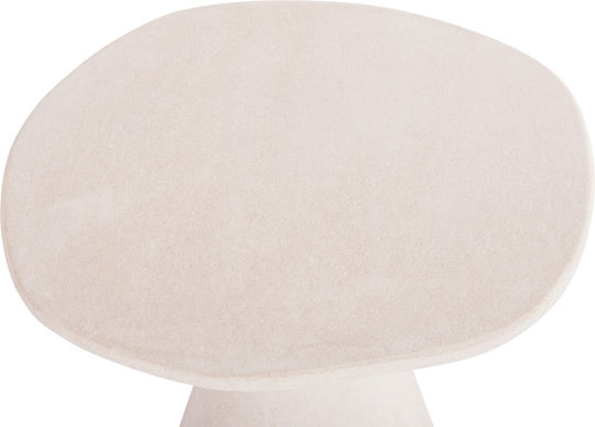 Santorini Rund Tisch Speisesaal Holz Off-white 77x77x76cm