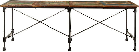 vidaXL Esszimmer- und Küchentisch Braun 220x90x77cm vidaXL Esszimmer- und Küchentisch Braun 220x90x77cm