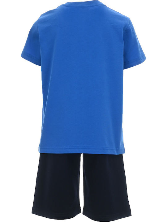 Trax Set Pentru Copii Cu Pantaloni Scurți Albastru Marin 2 Bucăți Trax Set Pentru Copii Cu Pantaloni Scurți Albastru Marin 2 Bucăți