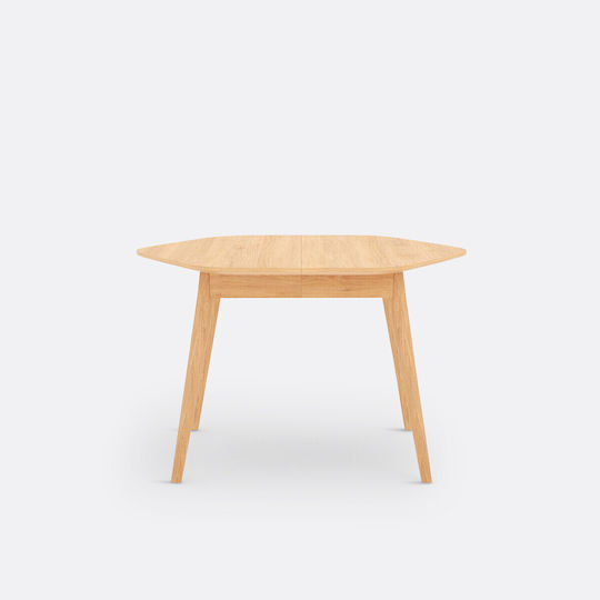 Biface Table Dining Room Extendable Wooden 120(+65)x110x75cm