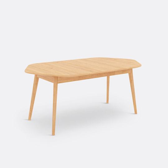 Biface Table Dining Room Extendable Wooden 120(+65)x110x75cm