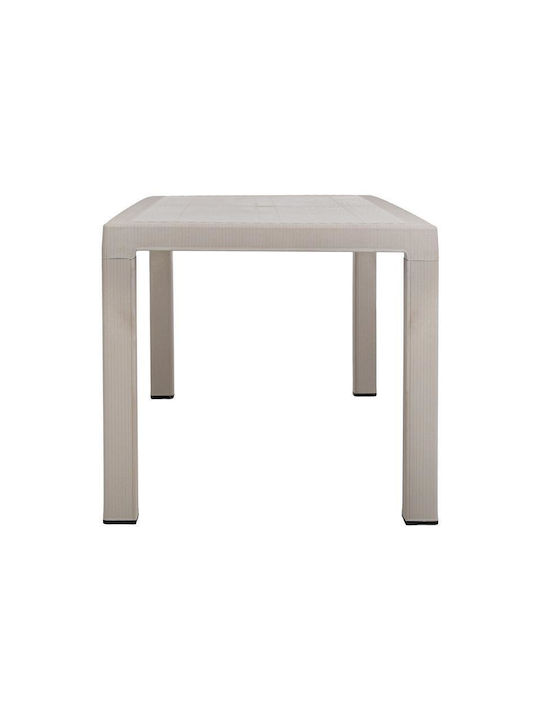 Baltic Tisch Speisesaal Polypropylen Beige 140x80x75cm