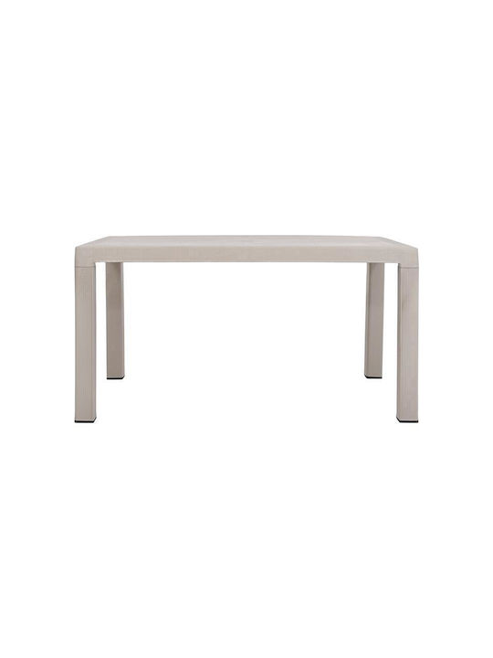 Baltic Tisch Speisesaal Polypropylen Beige 140x80x75cm