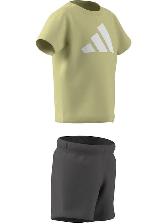 adidas Παιδικό Σετ με Σορτς Πράσινο 2τμχ