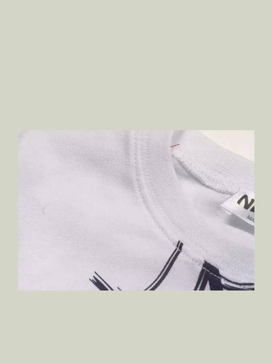 Kids' Set with Shorts Summer 2pcs White-black