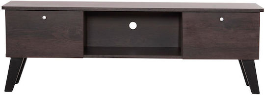TV-Möbel Hölzernes Iren Walnut-black L120xB32.5xH21cm