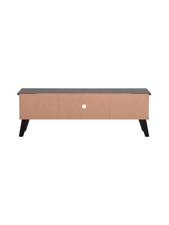 TV Stand Wooden Iren Walnut-black L120xW32.5xH21cm