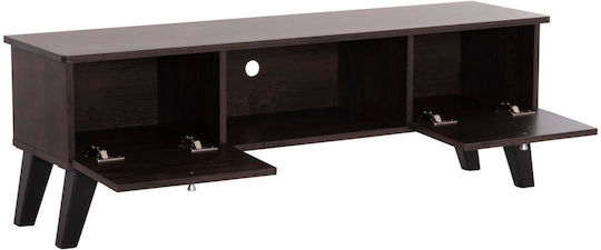 TV-Möbel Hölzernes Iren Walnut-black L120xB32.5xH21cm