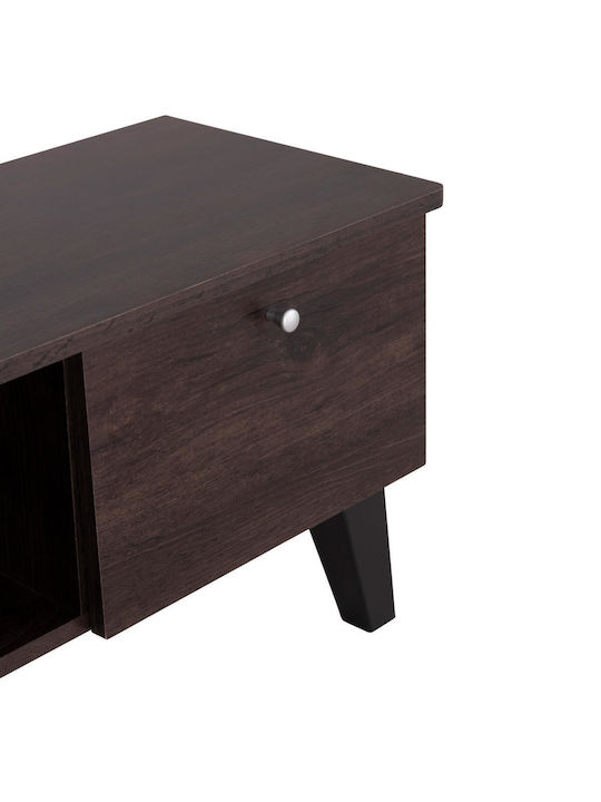 TV Stand Wooden Iren Walnut-black L120xW32.5xH21cm