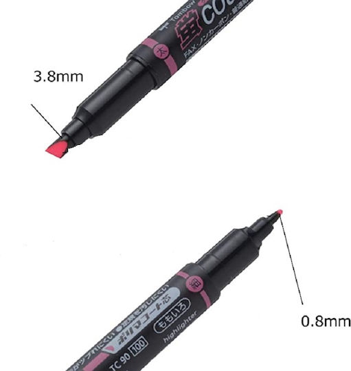 Tombow Set 3 Marker Dual-Tip Textmarker Neonfarben
