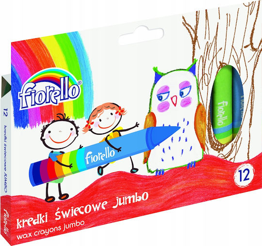 Fiorello Jumbo Crayons 12 Colors 170-1384