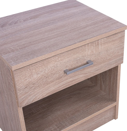 Κομοδίνο Laney Ξύλινο Sonoma 45x35.5x47cm
