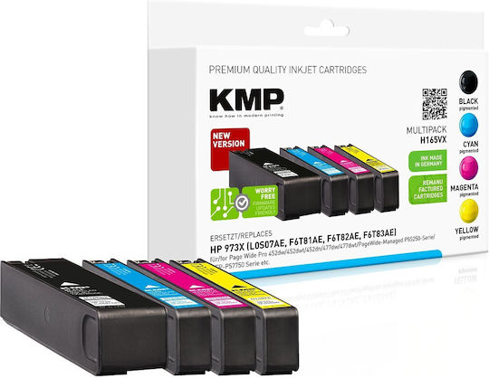 KMP Συμβατό Μελάνι Εκτυπωτή InkJet HP 913X H165VX Μαύρο 1τμχ