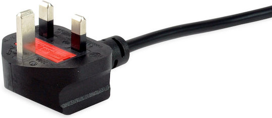 Equip Type G (UK) - IEC C13 Cable 3m Μαύρο 112301