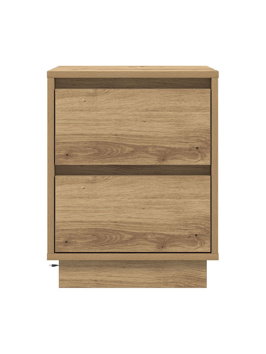 Nachttische Brown Oak 2Stück 39x34.5x50cm