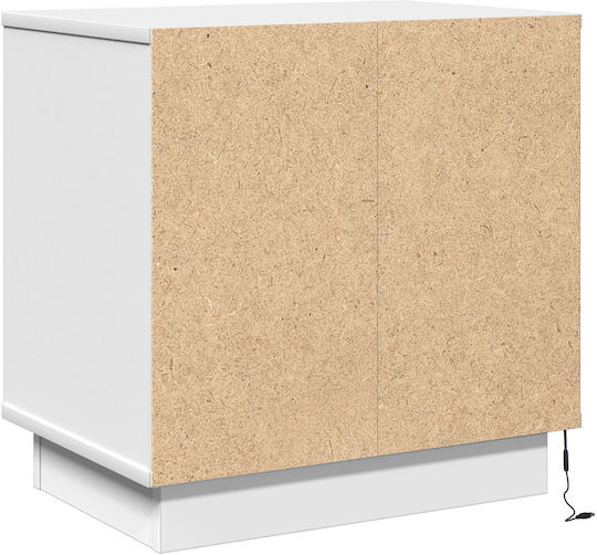 Комоди Дървени Бели 2бр 50x34.5x50см