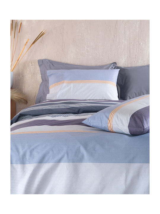 Rythmos Duvet Set Queen 220x240cm Boost Blue 3pcs