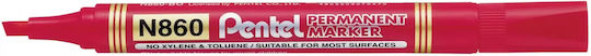 Marker Pentel N860 Cut Red 12 Pcs