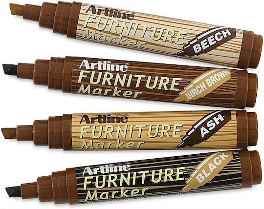 Marker permanent Artline AR-095 pentru mobilă, culoare maro mesteacăn 095 61