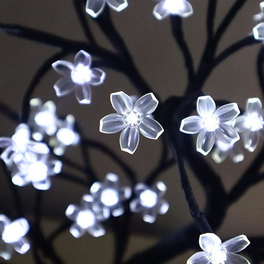 Christmas Decorative Illuminated Cherry Tree Natural Appearance 12cm Electric Black