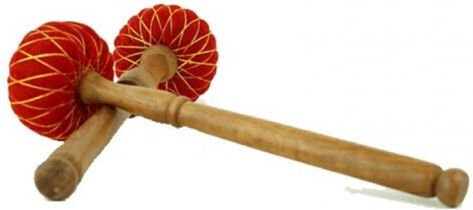 Schlägel Metallisch Kristall Klangschale 31cm
