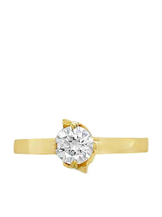 Xryseio Единичен камък от Злато 14K