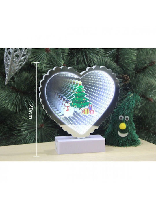 Weihnachts-Unendlichkeit LED 3D Herzlicht 20cm
