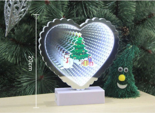 Weihnachts-Unendlichkeit LED 3D Herzlicht 20cm