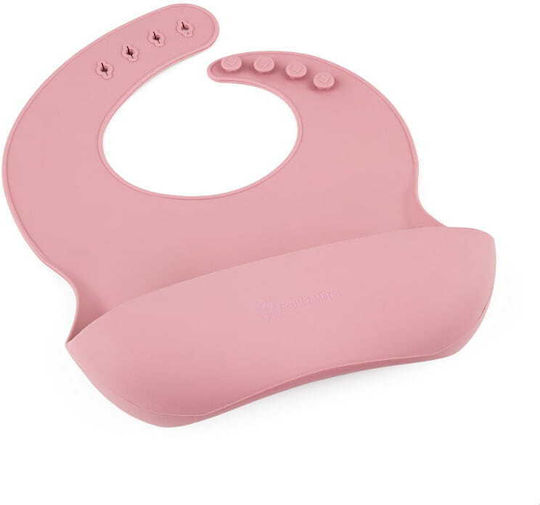 Petite & Mars Bavetă Silicon cu Buzunar Dusty Rose pentru 6 m+