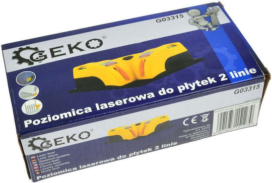 Geko Γραμμικό Αλφάδι Laser Κόκκινης Δέσμης 1.5V με Εύρος Εργασίας 5m