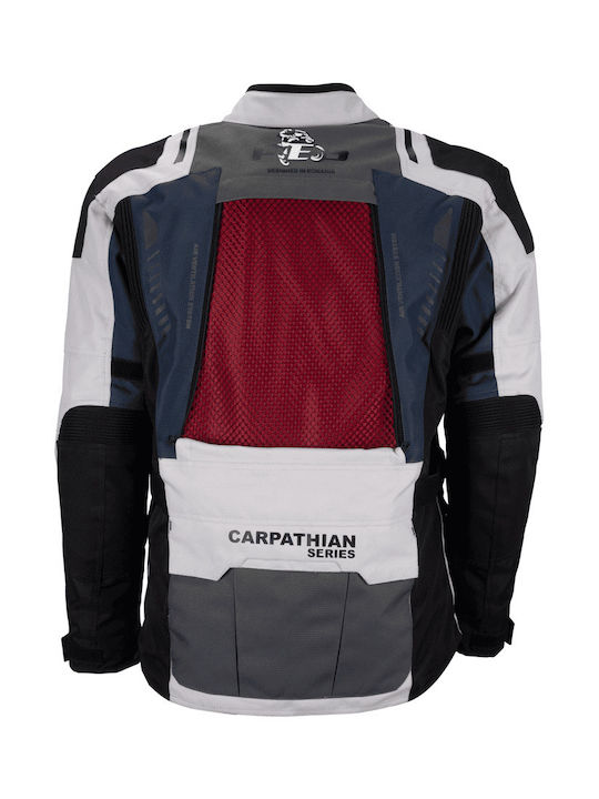 Carpathian Series Bărbătesc Geacă de motocicletă 4 Sezoane Waterproof Gri