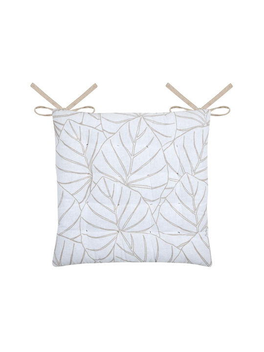 Garden Chair Cushion Nova White 38x38cm