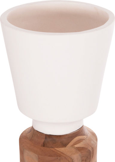 HomeMarkt Decorative Vase Nebula White 60x60x116cm